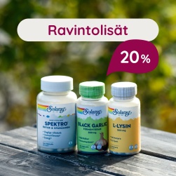 Ravintolisi 20 %